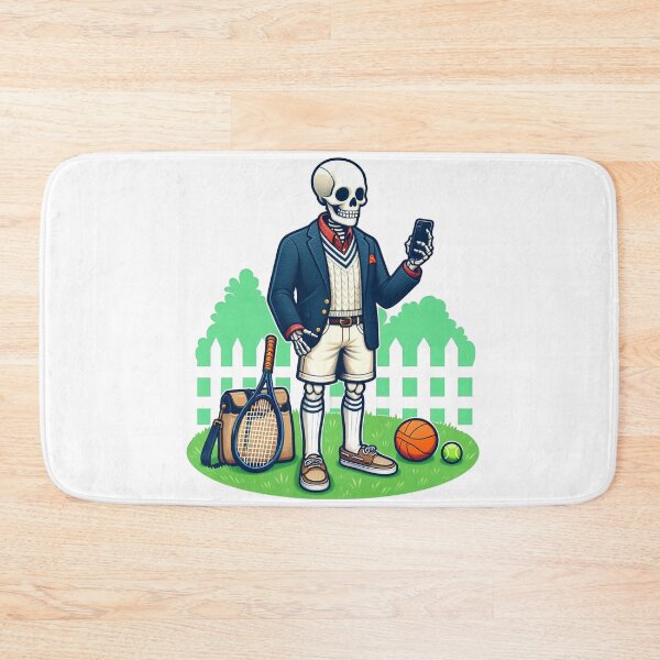 Item preview, Preppy Skeleton Playing tennis designed and sold by MarElfArtelier.
