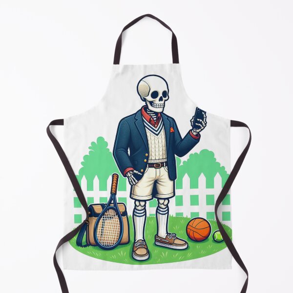 Item preview, Preppy Skeleton Playing tennis designed and sold by MarElfArtelier.
