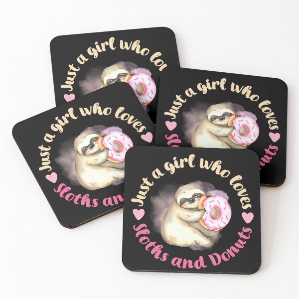 Item preview, Just A Girl Who Loves Sloths And Donuts | Gifts For Sloth Lovers | Gifts For Donut Lovers designed and sold by AgataMaria.