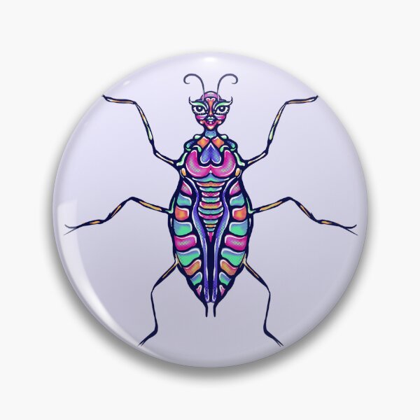Item preview, fantasy Insect Psychedelic beetle original art designed and sold by DBOXart.