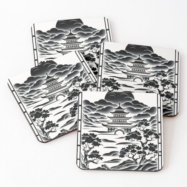 Item preview, Copy of Eternal Serenity: A Monochrome Japanese Landscape designed and sold by Domenico Scalise.