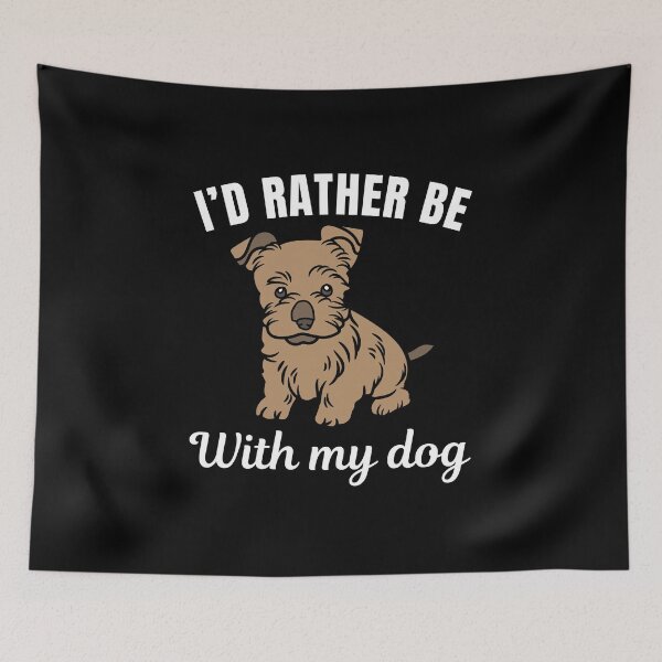Item preview, I'd rather be with my dog, funny australian silky terrier breed owners or lovers saying  designed and sold by NBSStore.