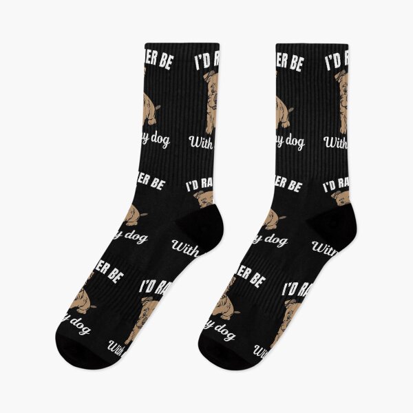 Item preview, I'd rather be with my dog, funny australian silky terrier breed owners or lovers saying  designed and sold by NBSStore.