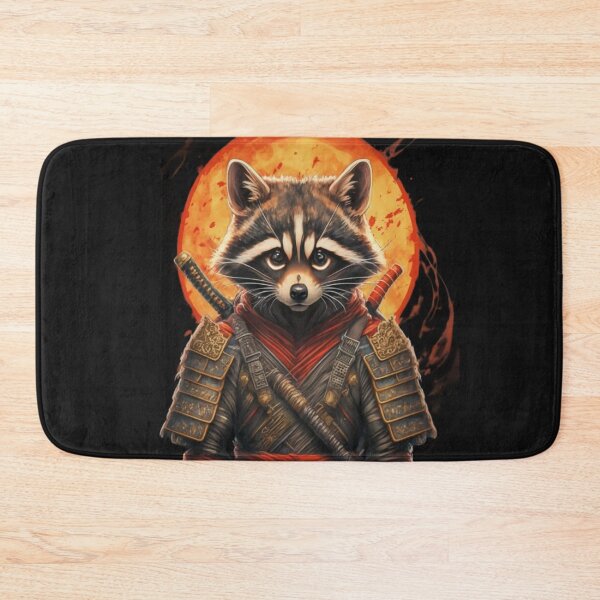 Item preview, Fearless Raccoon: The Samurai Guardian designed and sold by SaNNty.