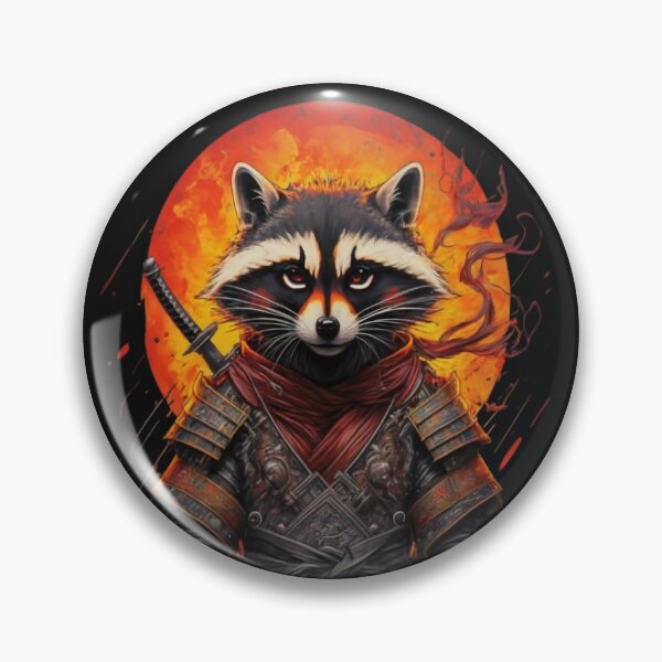 Item preview, Fearless Raccoon: The Samurai Guardian designed and sold by SaNNty.