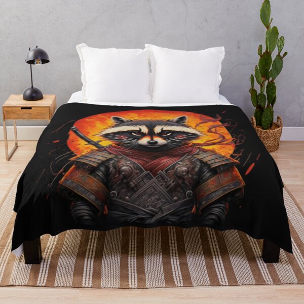 Item preview, Fearless Raccoon: The Samurai Guardian designed and sold by SaNNty.