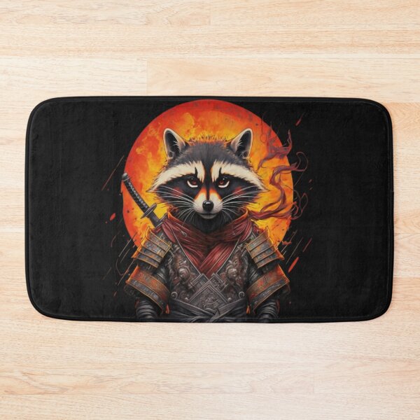 Item preview, Fearless Raccoon: The Samurai Guardian designed and sold by SaNNty.