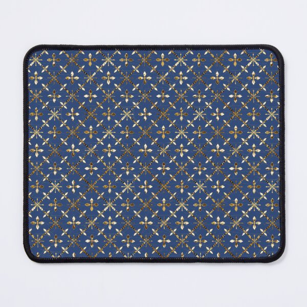Item preview, Simple Morrocan-Style Pattern in Blue and Gold designed and sold by LittleGoblinPrs.