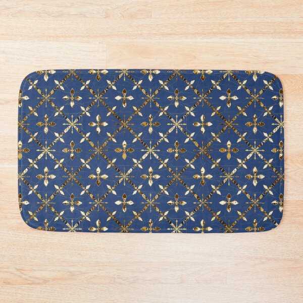 Item preview, Simple Morrocan-Style Pattern in Blue and Gold designed and sold by LittleGoblinPrs.