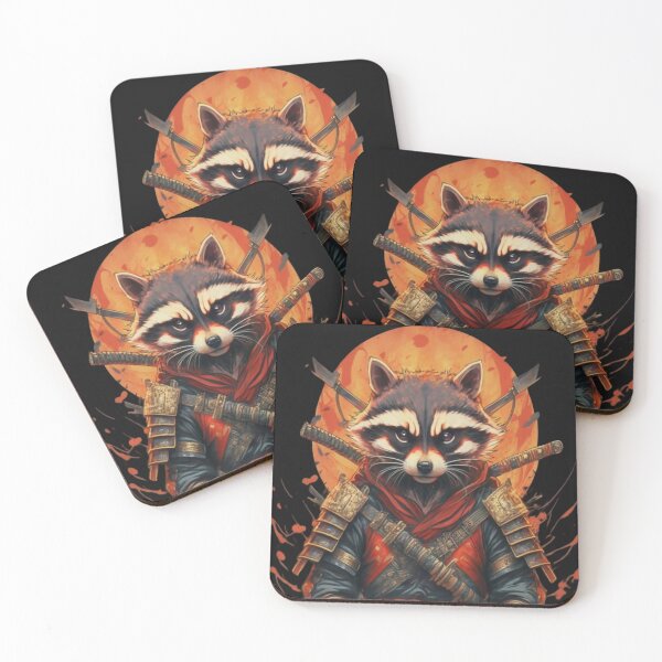 Item preview, Fearless Raccoon: The Samurai Guardian designed and sold by SaNNty.
