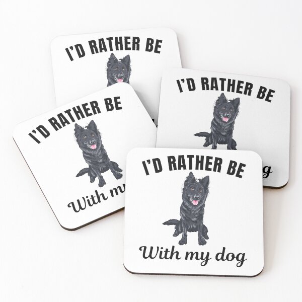 Item preview, I'd rather be with my dog, funny belgian malinois shepherd breed owners or lovers saying  designed and sold by NBSStore.
