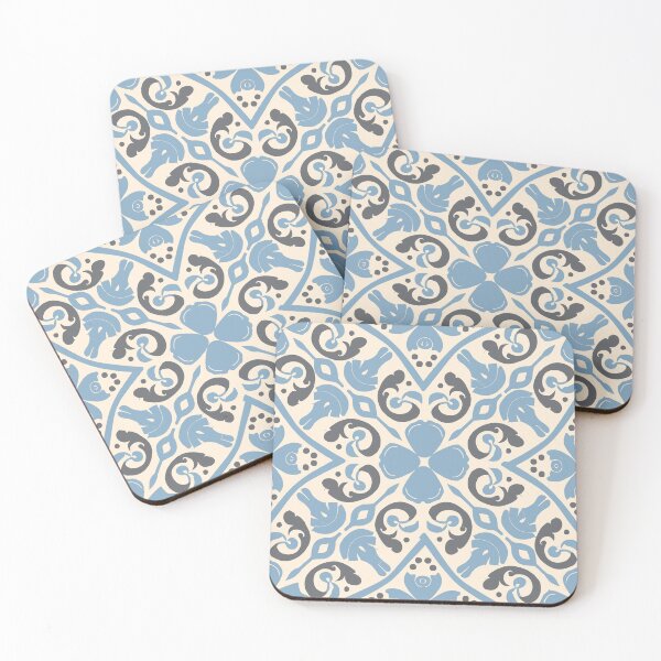 Item preview, Simple Blue and White Sari-Style Pattern designed and sold by LittleGoblinPrs.