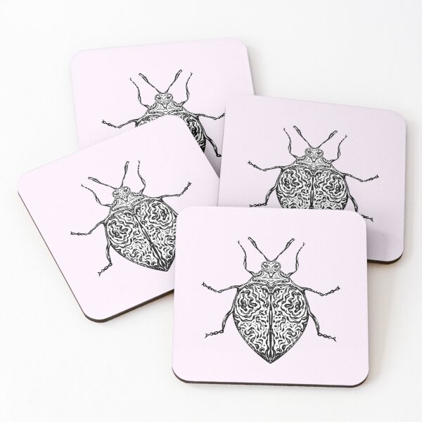 Item preview, fantasy Insect Psychedelic beetle original art designed and sold by DBOXart.