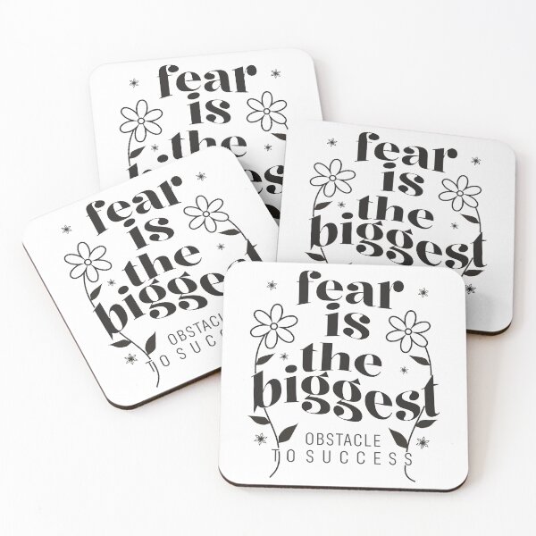 Item preview, “Fear is the biggest obstacle to success” designed and sold by Mahilis.