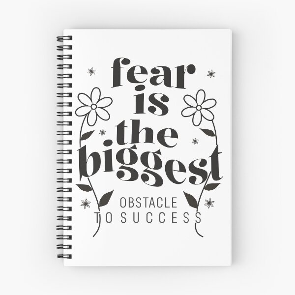 Item preview, “Fear is the biggest obstacle to success” designed and sold by Mahilis.