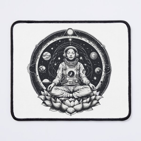 Item preview, Astronaut in lotus position  designed and sold by pictoartcrew.