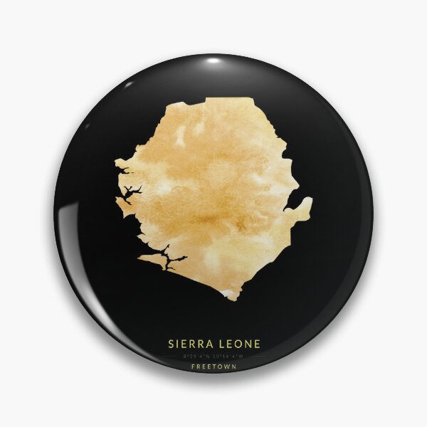 Item preview, Sierra Leone map in gold color designed and sold by Jerhus.