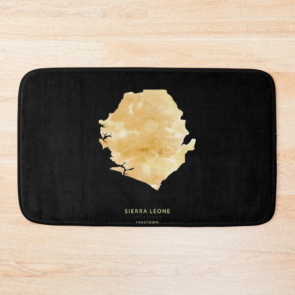 Item preview, Sierra Leone map in gold color designed and sold by Jerhus.