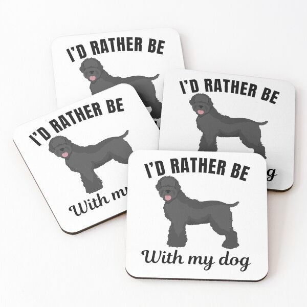 Item preview, I'd rather be with my dog, funny Black Russian Terrier breed owners or lovers saying  designed and sold by NBSStore.