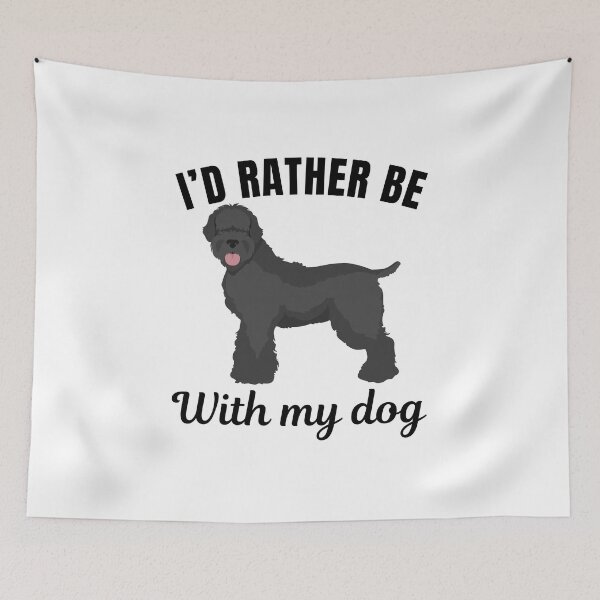 Item preview, I'd rather be with my dog, funny Black Russian Terrier breed owners or lovers saying  designed and sold by NBSStore.