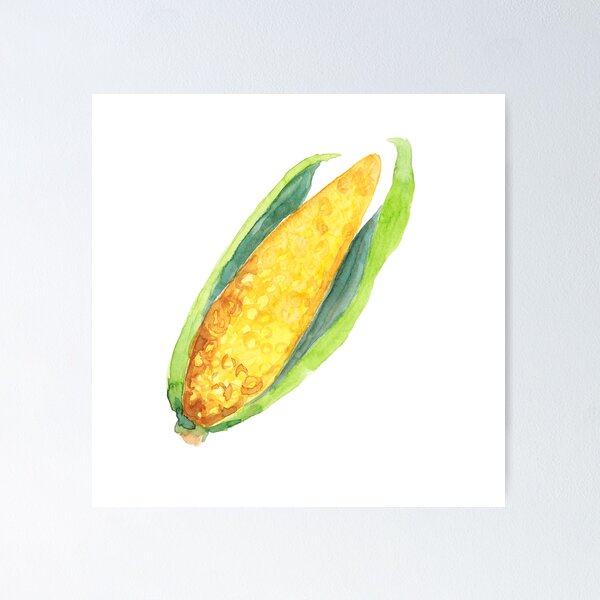 Item preview, Watercolor corn designed and sold by FuzzyLogicKate.