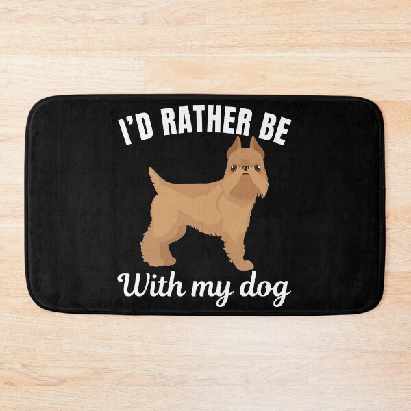 Item preview, I'd rather be with my dog, funny Brussels Griffon or Belgian Griffon  breed owners or lovers saying  designed and sold by NBSStore.