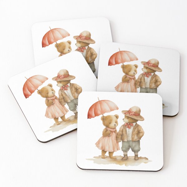 Item preview, Cute Teddy Bear Couple designed and sold by ZenEvoke.