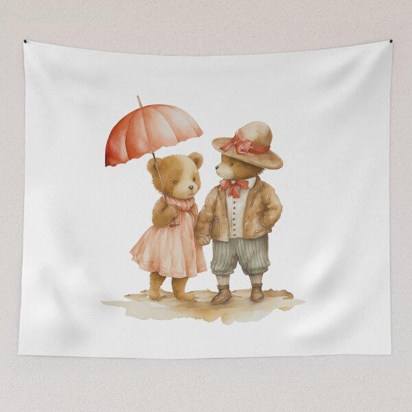 Item preview, Cute Teddy Bear Couple designed and sold by ZenEvoke.