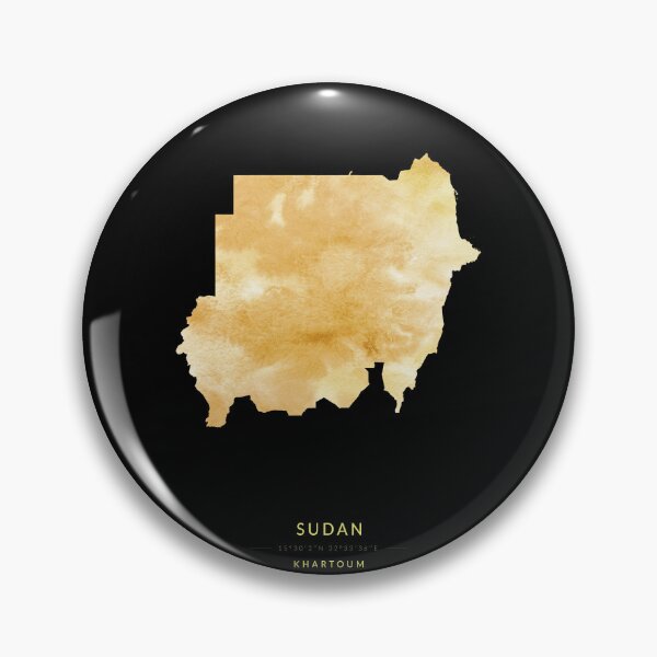 Item preview, Sudan map in gold color designed and sold by Jerhus.