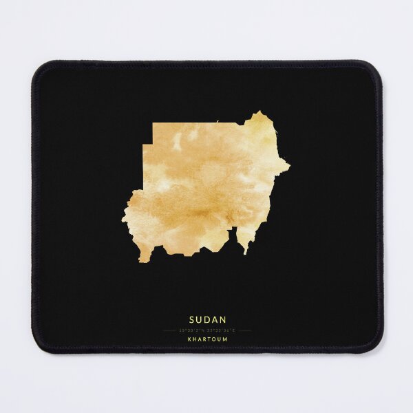 Item preview, Sudan map in gold color designed and sold by Jerhus.
