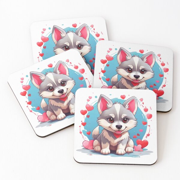 Item preview, Husky Valentine Puppy designed and sold by Krieghorn.