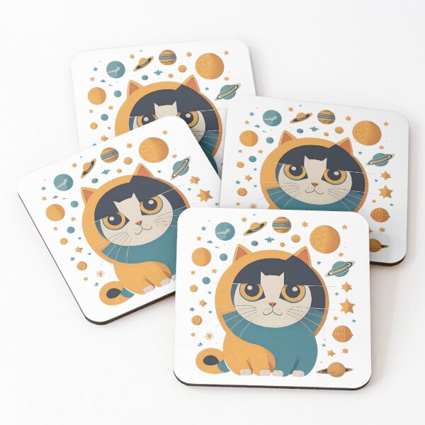 Item preview, Celestial Cat with Planets Clip Art designed and sold by Qlutique.
