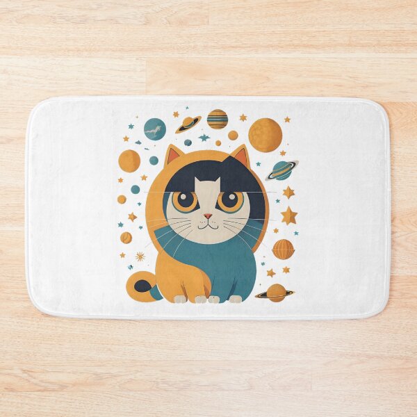 Item preview, Celestial Cat with Planets Clip Art designed and sold by Qlutique.