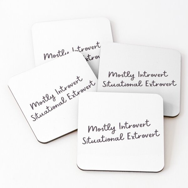 Item preview, Mostly introvert, situational extrovert | funny quotes designed and sold by PurpleWay.