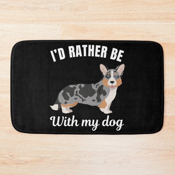 Item preview, I'd rather be with my dog, funny Cardigan Welsh Corgi breed owners or lovers saying  designed and sold by NBSStore.