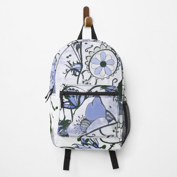 Item preview, BLUE FANTASY SKULL WITH FLOWERS designed and sold by inarausch2023.