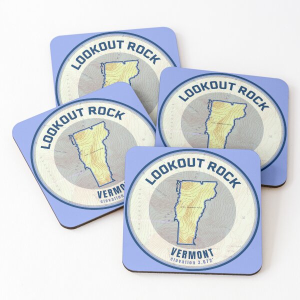 Item preview, Vermont Mountain Map - Lookout Rock designed and sold by Willz Designz.