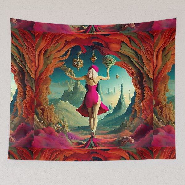 Item preview, elegant woman coming out of the tunnel designed and sold by Fantasymachine.