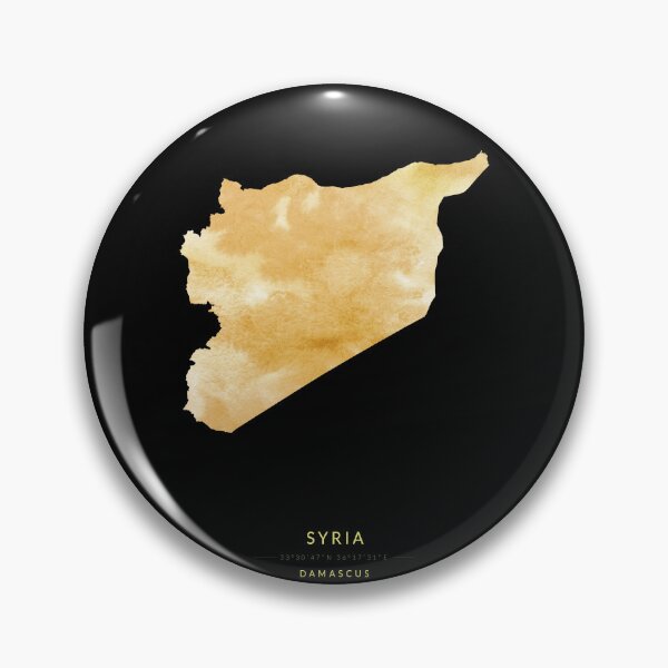 Item preview, Syria map in gold color designed and sold by Jerhus.