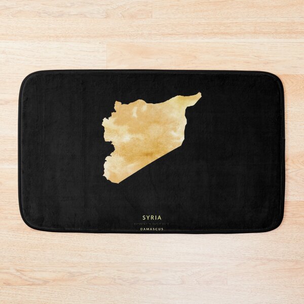 Item preview, Syria map in gold color designed and sold by Jerhus.