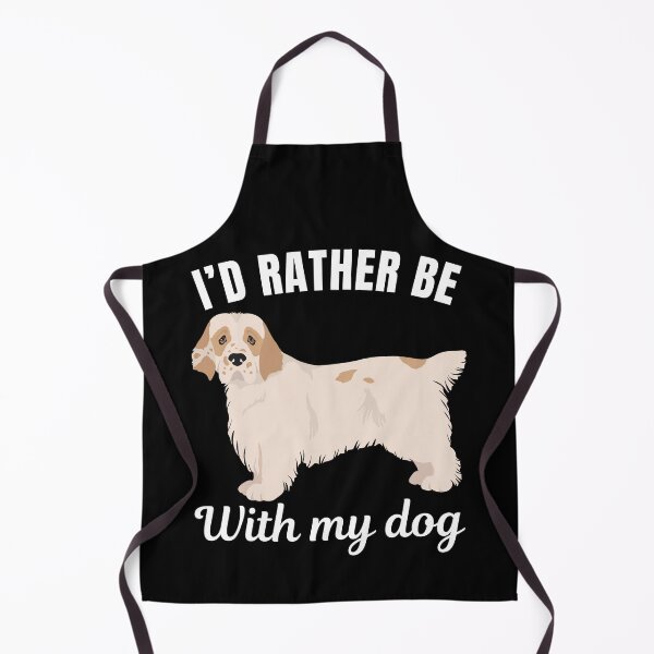 Item preview, I'd rather be with my dog, funny Clumber Spaniel breed owners or lovers saying designed and sold by NBSStore.