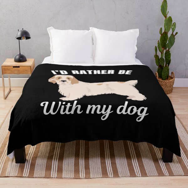 Item preview, I'd rather be with my dog, funny Clumber Spaniel breed owners or lovers saying  designed and sold by NBSStore.