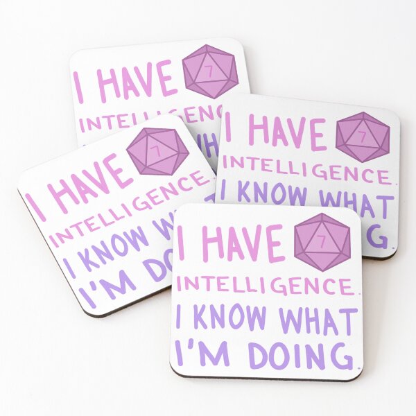 Item preview, I have 7 intelligence. I know what I'm doing designed and sold by mairsaydraws.