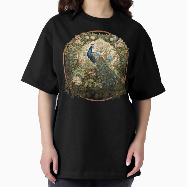 Item preview, Beautiful Peacock in William Morris Style Garden designed and sold by AntiqueImages.