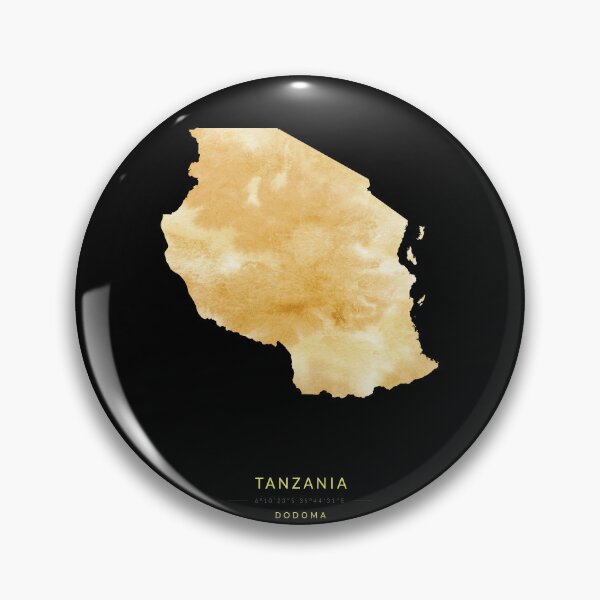 Item preview, Tanzania map in gold color designed and sold by Jerhus.
