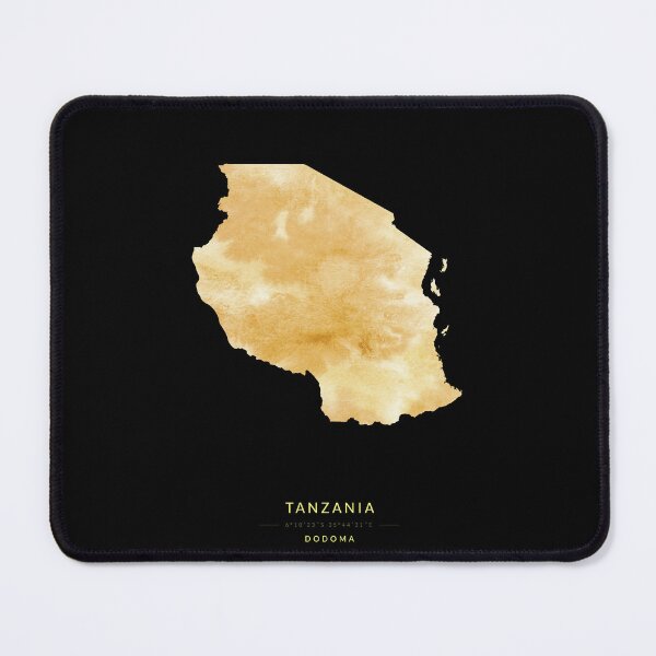 Item preview, Tanzania map in gold color designed and sold by Jerhus.