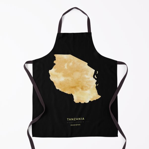 Item preview, Tanzania map in gold color designed and sold by Jerhus.