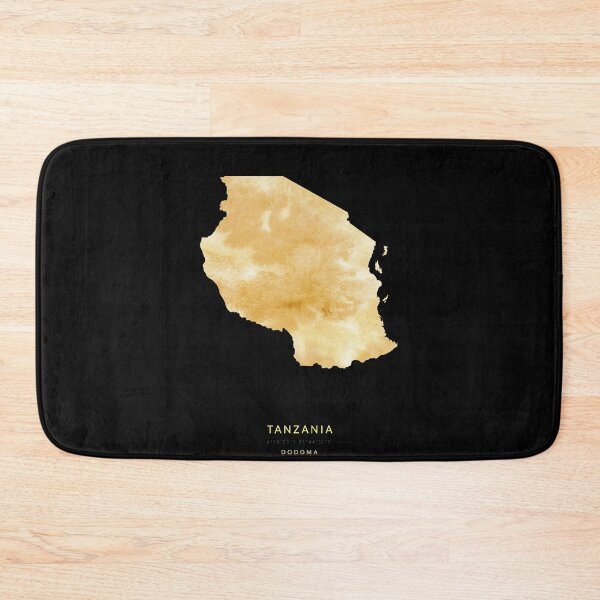 Item preview, Tanzania map in gold color designed and sold by Jerhus.