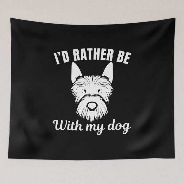 Artikelvorschau, Ich wäre lieber mit meinem Hund zusammen, sagen lustige Besitzer oder Liebhaber der Rasse Glen of Imaal Terrier entworfen und verkauft von NBSStore.