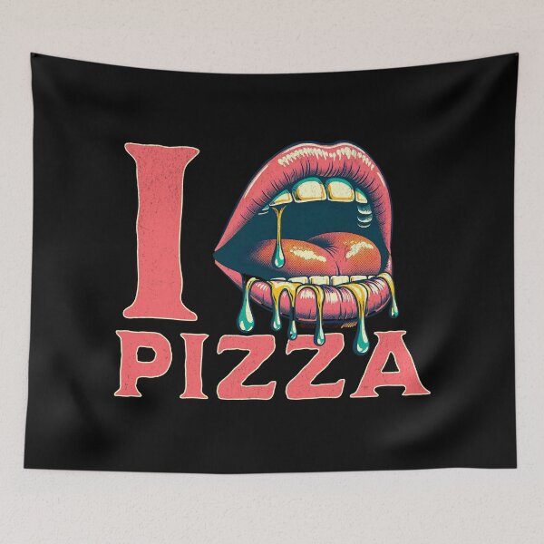 Item preview, I LOVE PIZZA designed and sold by Retro-Rebellion.